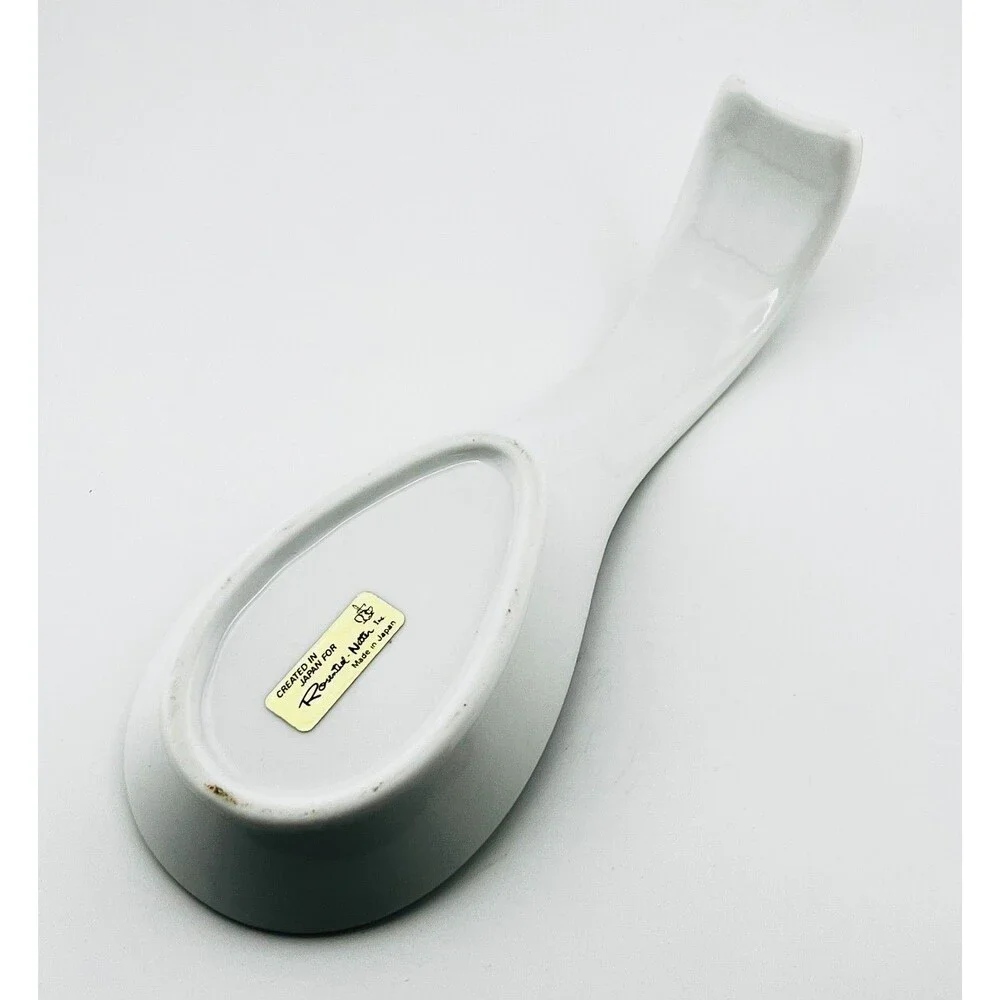 Vtg 70's Rosenthal Netter Ceramic Spoon Rest Vegetables Decor Mushrooms Japan